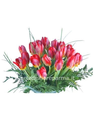 Bouquet di tulipani rosa o  altri colori secondo disponibilità stagionale e del negozio 